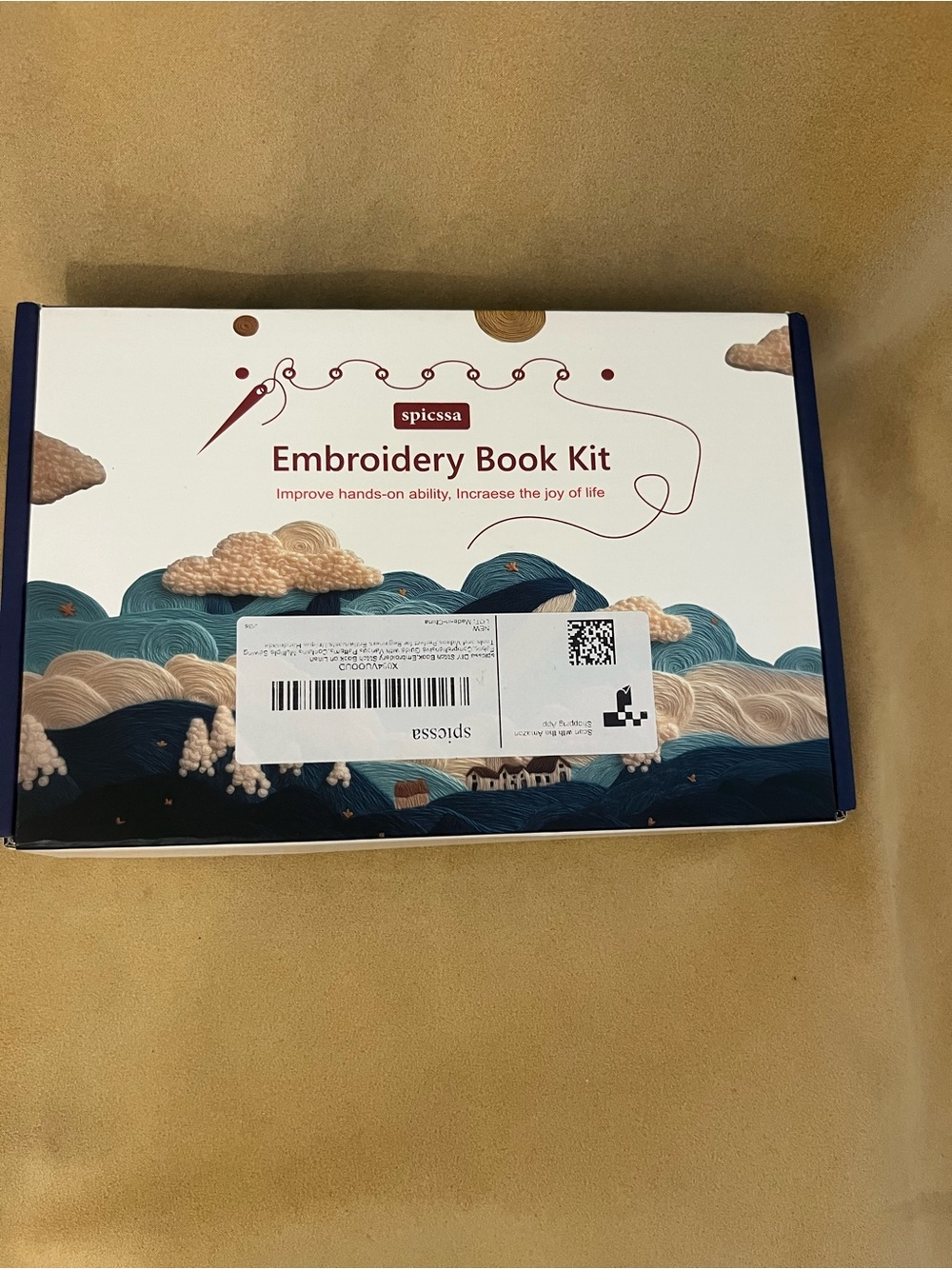 Spicass Embroidery Stitch Book Kit